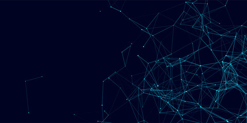 Network connection structure. Technology connect big data. Science background. Business futuristic backdrop.