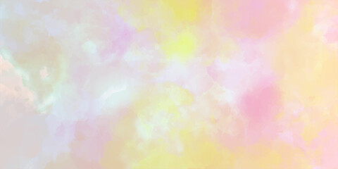 Abstract background with colorful watercolor and paper texture borders in vector design. Watercolor with copy space for place your design or invitation card, web background, cell phone case. Digital .