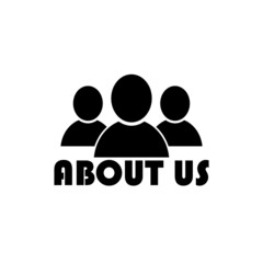 About us icon sign logo