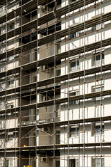Obraz premium Real estate development, residential apartment building construction site
