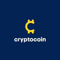 Obraz premium Letter C Cryptocurrency logo 