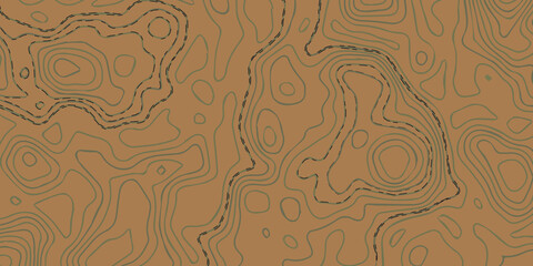 Topographic map background concept. Vector abstract illustration. Geography concept. The stylized height of the topographic map contour in lines and contours on paper background.