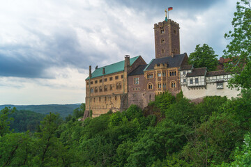 Fototapeta na wymiar Wartburg Castle is a monument of the cultural history of Germany and Europe