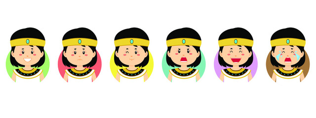 Egypt Avatar with Various Expression