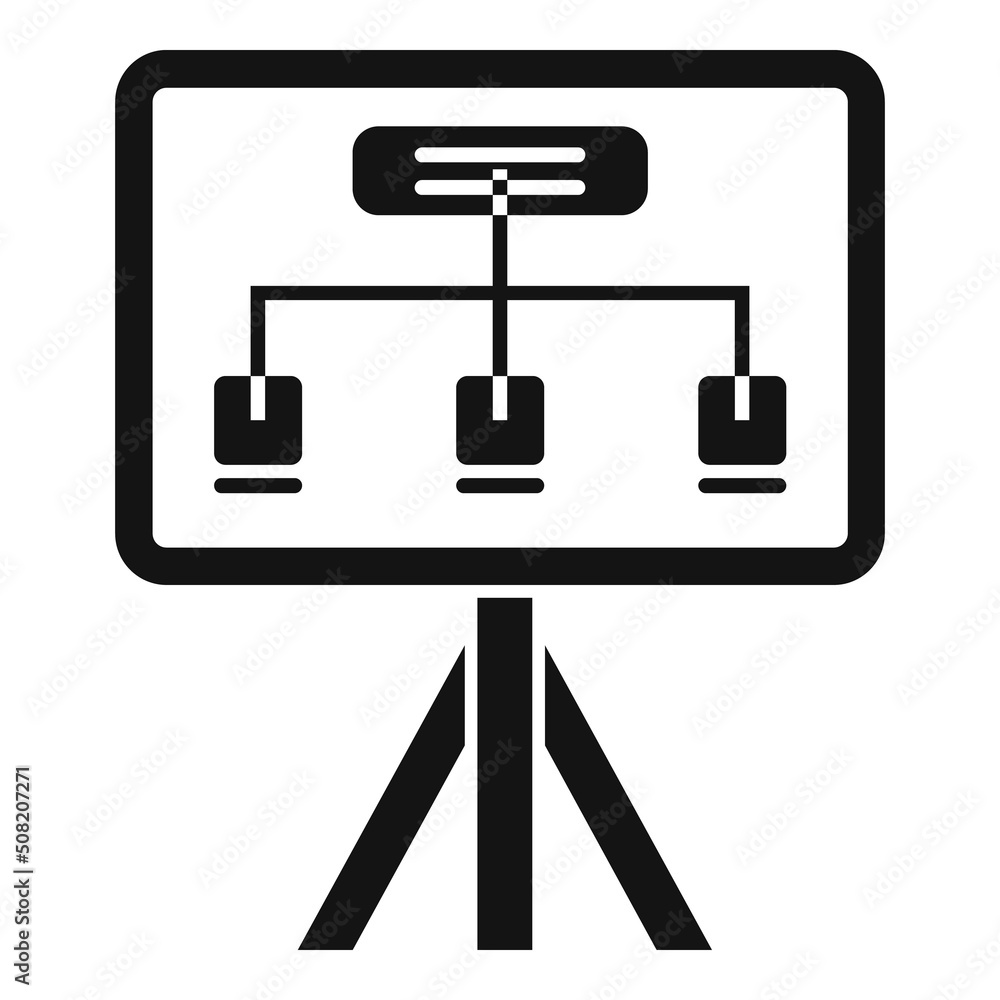 Poster solution banner icon simple vector. business problem