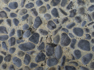 Floor with stone