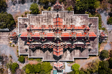 Wat Phai Rong Wua temples, buddhas and sculptures in Suphan Buri, Thailand