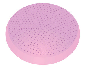 Pink yoga pad. vector illustration