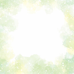 sweet pastel light green yellow watercolor wet wash splash background textured