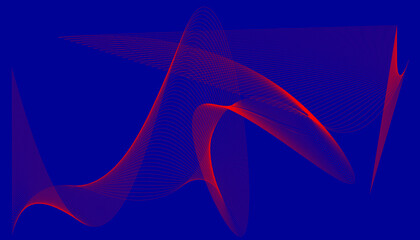 Abstract gradient background with waves