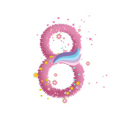 number, numbers, year, digit, party, girls, boys, flower, creative, decoration, cookie, flower, summer, pony, rainbow
