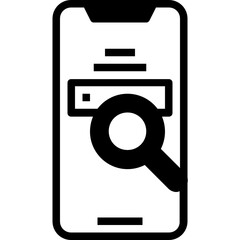 search engine glyph icon