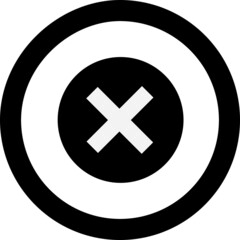 Close logo icon for web. logo or icon for the website, you can re-edit according to your needs.