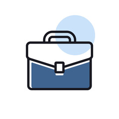 Briefcase vector icon. Business sign