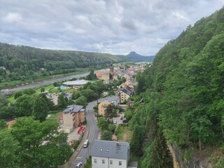 Fototapeta premium Bad Schandau view from the top