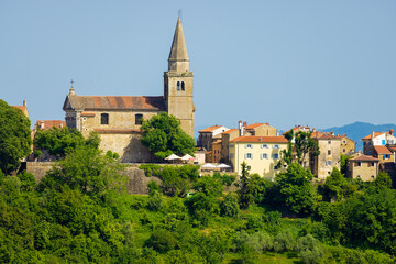 Groznjan town in Istra, Croatia