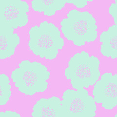 seamless twotone colour flowers pattern background , greeting card or fabric