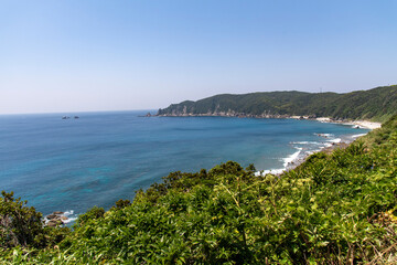 南さつま市後浜展望所の眺望と野間岬
