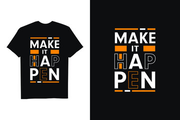 Modern motivational quotes t shirt design template