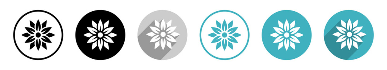 Lotusblüte Vektor Symbole