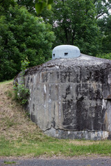 Reinforced concrete bunker from world war II