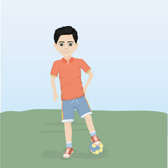 man with the ball at his feet