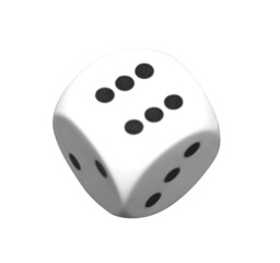 Playing dice isolated on white background
