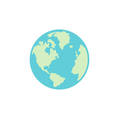 Earth icon vector.