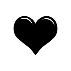 Heart icon vector.