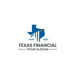 texas accounting and investment logo design vector