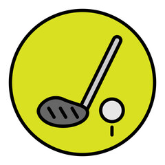 stick golf icon