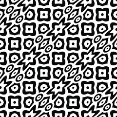 Abstract background with black and white pattern. Unique geometric vector swatch. Perfect for site backdrop, wrapping paper, wallpaper, textile and surface design. 