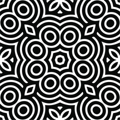 Abstract background with black and white pattern. Unique geometric vector swatch. Perfect for site backdrop, wrapping paper, wallpaper, textile and surface design. 