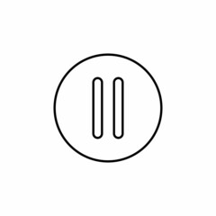 Pause button icon vector illustration