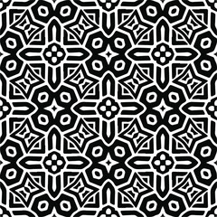 Abstract background with black and white pattern. Unique geometric vector swatch. Perfect for site backdrop, wrapping paper, wallpaper, textile and surface design. 