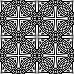 Abstract background with black and white pattern. Unique geometric vector swatch. Perfect for site backdrop, wrapping paper, wallpaper, textile and surface design. 