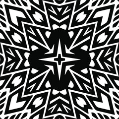 Abstract background with black and white pattern. Unique geometric vector swatch. Perfect for site backdrop, wrapping paper, wallpaper, textile and surface design. 