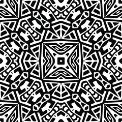 Abstract background with black and white pattern. Unique geometric vector swatch. Perfect for site backdrop, wrapping paper, wallpaper, textile and surface design. 