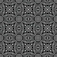 Abstract background with black and white pattern. Unique geometric vector swatch. Perfect for site backdrop, wrapping paper, wallpaper, textile and surface design. 