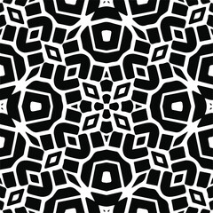 Abstract background with black and white pattern. Unique geometric vector swatch. Perfect for site backdrop, wrapping paper, wallpaper, textile and surface design. 