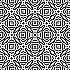 Abstract background with black and white pattern. Unique geometric vector swatch. Perfect for site backdrop, wrapping paper, wallpaper, textile and surface design. 