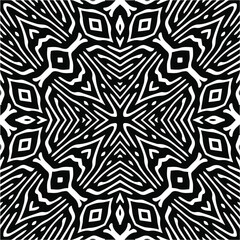 Abstract background with black and white pattern. Unique geometric vector swatch. Perfect for site backdrop, wrapping paper, wallpaper, textile and surface design. 