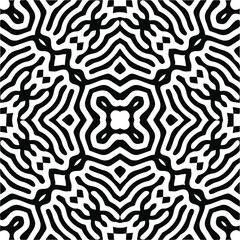 Abstract background with black and white pattern. Unique geometric vector swatch. Perfect for site backdrop, wrapping paper, wallpaper, textile and surface design. 