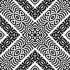 Abstract background with black and white pattern. Unique geometric vector swatch. Perfect for site backdrop, wrapping paper, wallpaper, textile and surface design. 