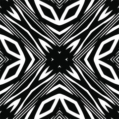 Abstract background with black and white pattern. Unique geometric vector swatch. Perfect for site backdrop, wrapping paper, wallpaper, textile and surface design. 