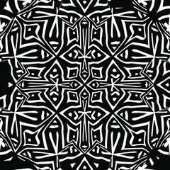 Abstract background with black and white pattern. Unique geometric vector swatch. Perfect for site backdrop, wrapping paper, wallpaper, textile and surface design. 