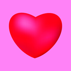 Red valentine heart