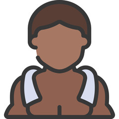 Gym Man Towel Icon