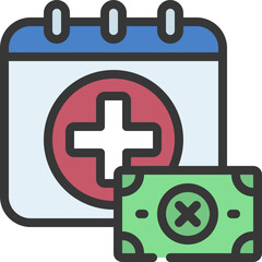 No Sick Pay Icon