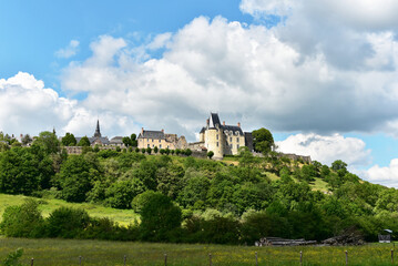 Fototapeta na wymiar Frankreich - Saint-Suzanne - Château de Saint-Suzanne